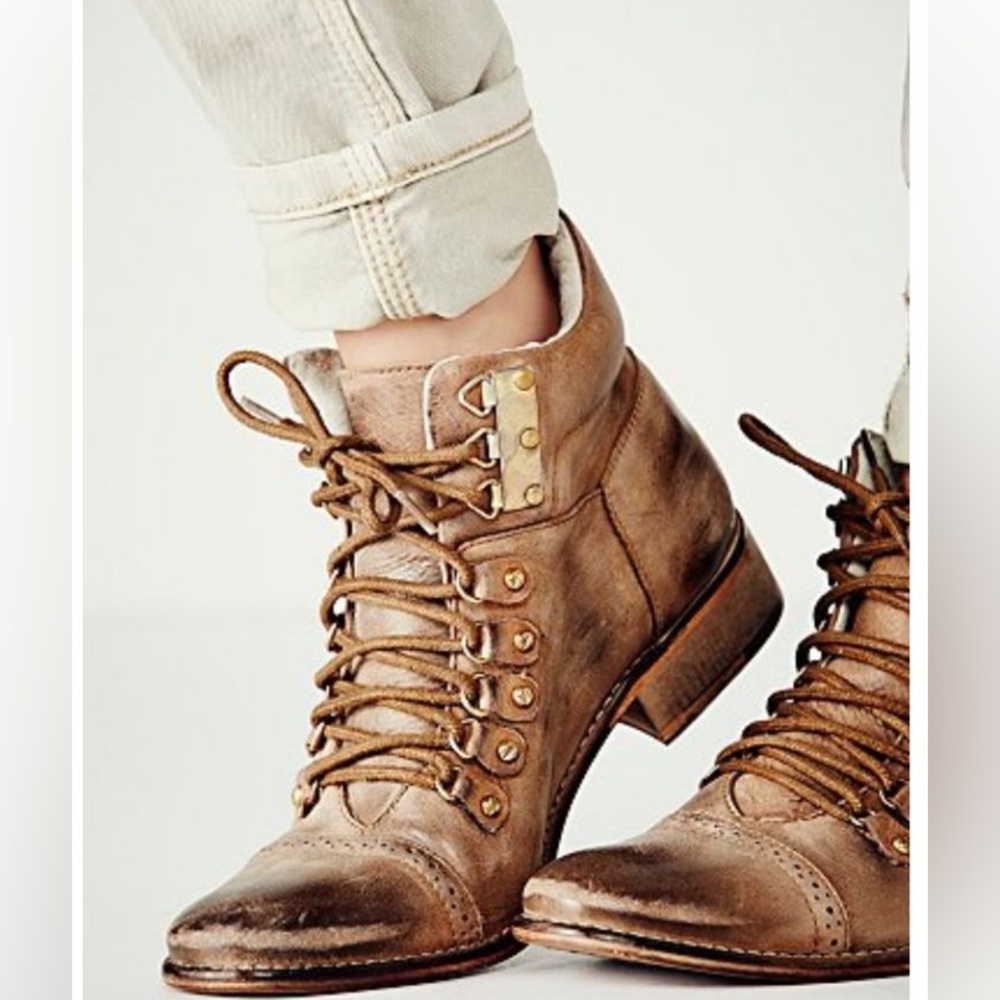 Free People Shoes - Ventura Leather Hiking Boot - Size 38